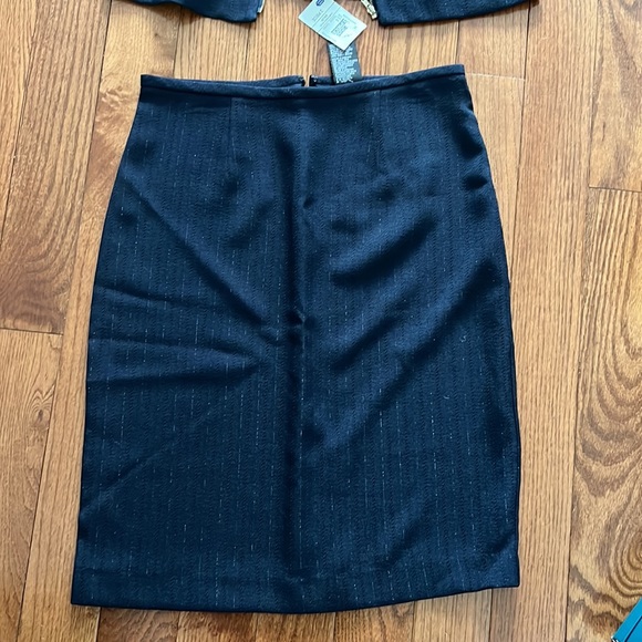 NWT Sweet Suit Navy Summer Blazer and Skirt Set, Size 6 - Picture 3 of 3